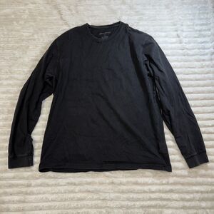 Eddie Bauer Mens Black Long Sleeve Tshirt Size Large